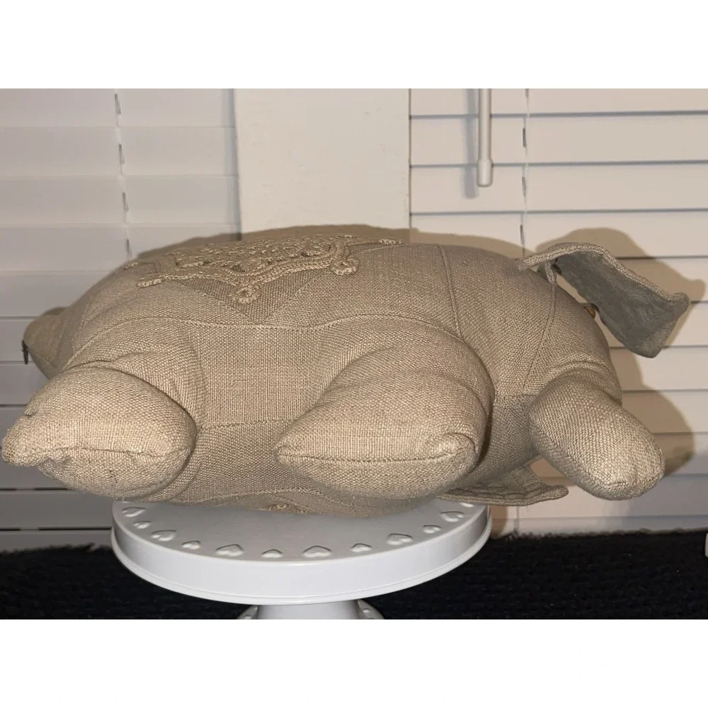 Fair‎ Trade Elephant Decorative Throw Pillow BOHO Crochet